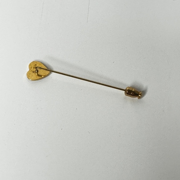 Vintage Classic stick pin with heart tip - Picture 6 of 7